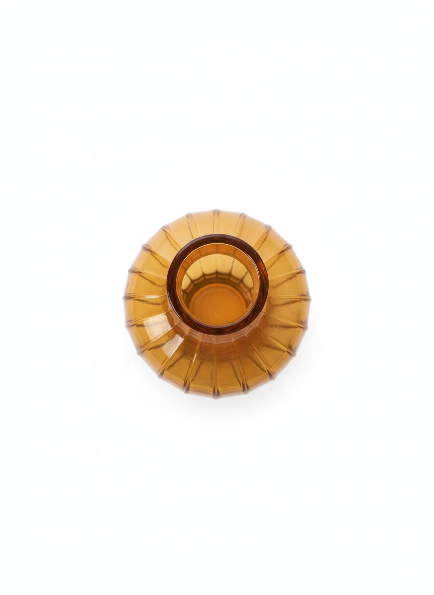 Ribbed Glass Vase