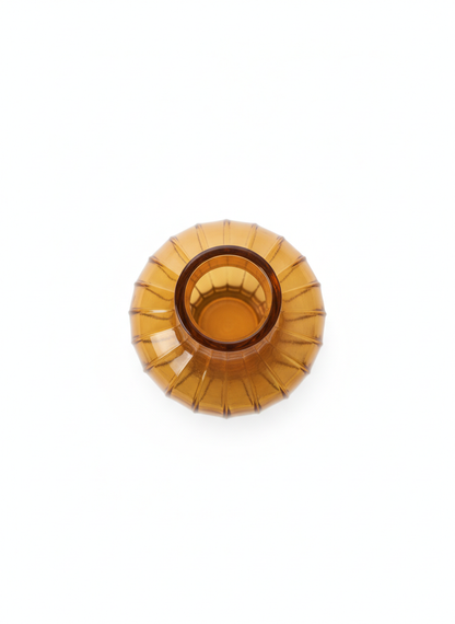 Ribbed Glass Vase