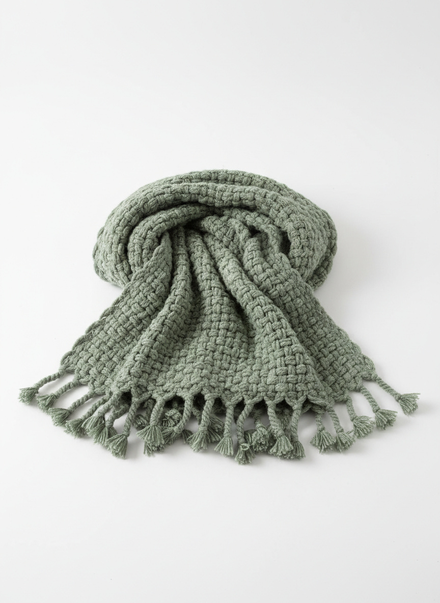 Textured Woven Throw